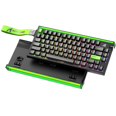 Клавиатура Attack Shark R85 HE Neon Green, 75%, Magnetic Purple Mandrel, EN/RU/KZ, Wired USB-C Клавиатура Attack Shark R85 HE Neon Green, 75%, Magnetic Purple Mandrel, EN/RU/KZ, Wired USB-C