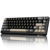 Клавиатура Attack Shark X66 Star Black, Mechanical, 66 keys, 2.4/BT/USB-C, EN/RU/KZ, 3000mAh, RGB