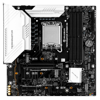 Материнская плата MaxSun Terminator B760M D5 V2, LGA1700, 4xDDR5, PCIe5.0, HDMI+DP, 3xM.2, mATX Материнская плата MaxSun Terminator B760M D5 V2, LGA1700, 4xDDR5, PCIe5.0, HDMI+DP, 3xM.2, mATX