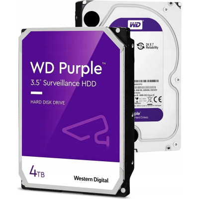 Жёсткий диск HDD 4 Tb SATA 6Gb/s Western Digital Purple WD44PURZ 3.5