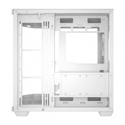 Компьютерный корпус FSP U580-WA, Без БП, 2xUSB3.0/Type-C, 7xARGB 120, Curved Glass, White, ATX(BTF)