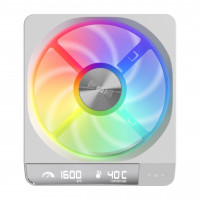 Кулер для корпуса FSP ZenFAN, 120x140x25mm, 800-1600rpm, Digital Display(RPM & Temperature), White Кулер для корпуса FSP ZenFAN, 120x140x25mm, 800-1600rpm, Digital Display(RPM & Temperature), White