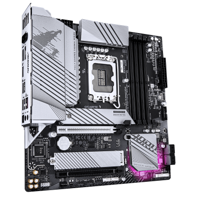 Материнская плата GIGABYTE B760M AORUS ELITE WIFI6E, LGA1700, 4xDDR5, PCIe5.0, HDMI+DP, 2xM.2, mATX