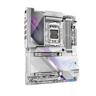 Материнская плата GIGABYTE X870E AORUS MASTER X3D ICE, AM5, 4xDDR5, PCIe5.0, HDMI+2xUSB4, 2xM.2, ATX
