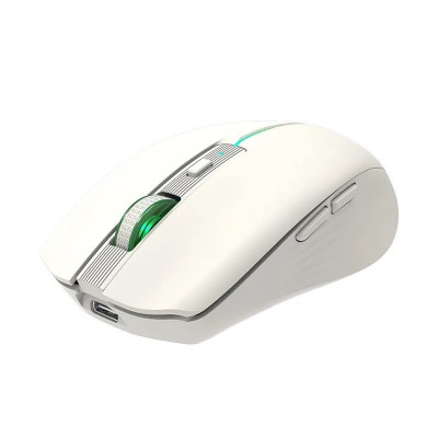 Мышь Meetion BTM002 Khaki, Wireless, Оптическая, 1600DPI, 5 Button, Аккумуляторная, USB, 2.4 GHz/BT