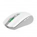 Мышь Meetion BTM002 White, Wireless, Оптическая, 1600DPI, 5 Button, Аккумуляторная, USB-, 2.4 GHz/BT