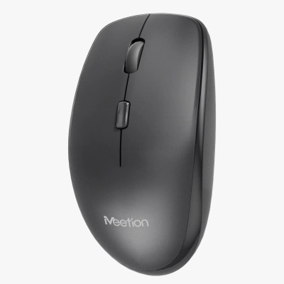 Мышь Meetion BTM100 Black, Wireless, Оптическая, 3200DPI, 4 Button, 1xAA, USB, 2.4 GHz/BT