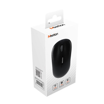Мышь Meetion R545 Wireless, Оптическая, 1600DPI, 3 Button, 1xAA, USB, 2.4 GHz, Чёрный
