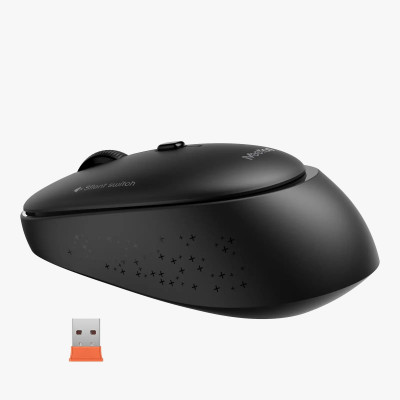 Мышь Meetion R571 Black, Wireless, Оптическая, 1600DPI, 4 Button, 1xAA, USB, 2.4 GHz