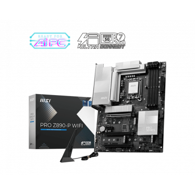 Материнская плата MSI PRO Z890-P WIFI LGA1851 4xDDR5 4xSATA3 RAID 4M.2 HDMI DP ATX