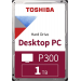 Жесткий диск HDD  1Tb TOSHIBA P300 SATA 6Gb/s 7200rpm 64Mb 3.5