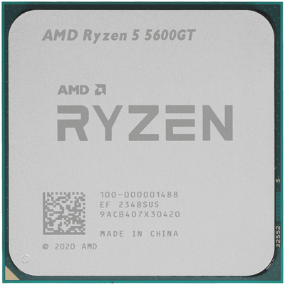 Процессор AMD Ryzen 5 5600GT 3,6Гц (4,6ГГц Turbo) AM4 6/12/ L2 3Mb L3 16Mb 65W 100-000001488 OEM