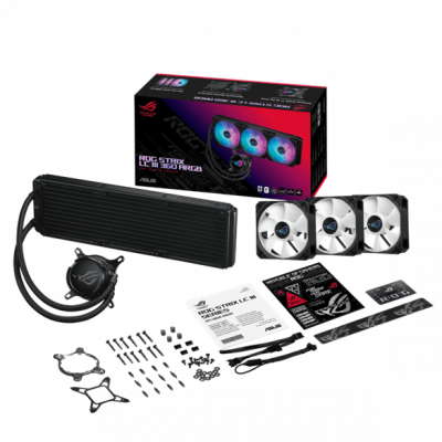 Водяное охлаждение CPU Asus ROG STRIX LC III 360 ARGB 120mm Liquid CPU Cooler, 3 x12cm PWM Fan, ARGB Водяное охлаждение CPU Asus ROG STRIX LC III 360 ARGB 120mm Liquid CPU Cooler, 3 x12cm PWM Fan, ARGB