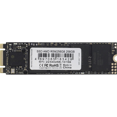 Твердотельный накопитель  256GB SSD AMD RADEON R5 M.2 2280 SATAIII R550MB/s W469MB/s R5M256G8