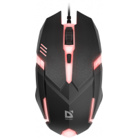 Мышь проводная Defender Hit MB-550 7цветов,3кнопки,1200dpi,черный, НОВИНКА!