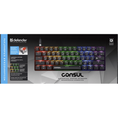 Клавиатура механическая USB Defender Consul GK-220 Клавиатура механическая USB Defender Consul GK-220