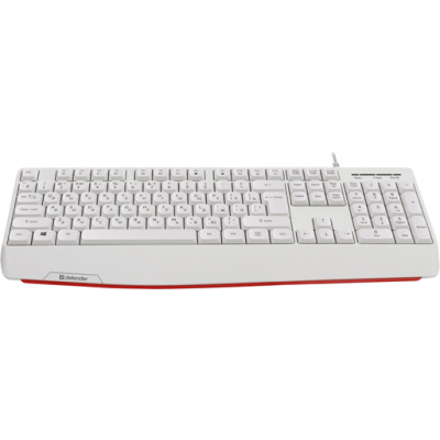 Клавиатура USB Defender Atom HB-546 белый