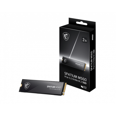 Твердотельный накопитель 2000Gb SSD MSI SPATIUM M560 PCIe 5.0 NVMe M.2 2TB R10300Mb/s W8700MB/s Твердотельный накопитель 2000Gb SSD MSI SPATIUM M560 PCIe 5.0 NVMe M.2 2TB R10300Mb/s W8700MB/s