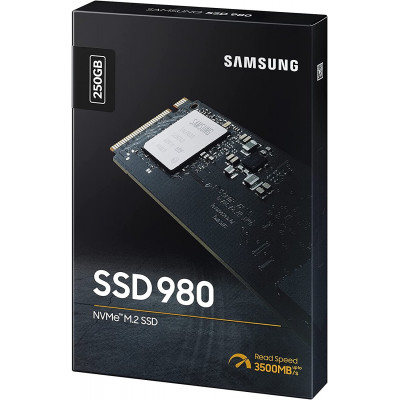 Твердотельный накопитель  250GB SSD Samsung 980 EVO M.2 Gen3x4 R2900Mb/s W1300MB/s MZ-V8V250BW