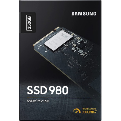 Твердотельный накопитель  250GB SSD Samsung 980 EVO M.2 Gen3x4 R2900Mb/s W1300MB/s MZ-V8V250BW
