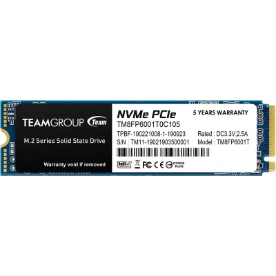 Твердотельный накопитель 1000GB SSD TeamGroup MP33 M.2 NVMe R1800Mb/s W1500MB/s TM8FP6001T0C101