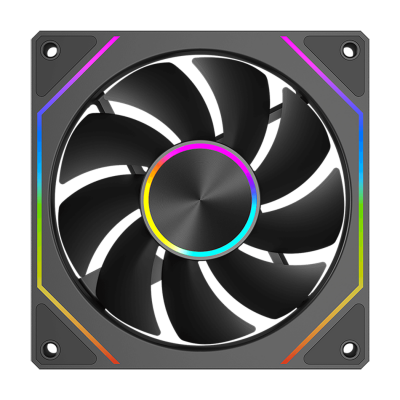 Вентилятор для корпуса PCCooler FG120 ARGB BK 1x(120x120x25mm) 800-1800 RPM 54CFM Black