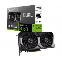 Видеокарта ASUS GeForce DUAL-RTX5060-O8G, OC Edition, 8GB GDDR7 128-bit 1xHDMI 3xDP DUAL-RTX5060-O8G