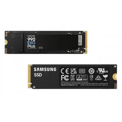 Твердотельный накопитель 4000Gb SSD Samsung 990 EVO PLUS M.2 PCIe 4.0/5.0 R7250/W6300 MZ-V9S4T0BW