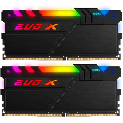 Оперативная память 16GB Kit (2x8GB) GEIL DDR4 3600MHz EVO X II Black CL18 GEXSB416GB3600C18BDC