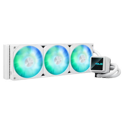 Водяное охлаждение CPU Asus PRIME LC 360 ARGB WHT 360mm Liquid CPU Cooler, 3x120mm PWM Fan, ARGB