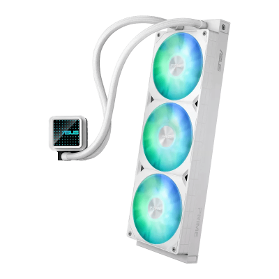 Водяное охлаждение CPU Asus PRIME LC 360 ARGB WHT 360mm Liquid CPU Cooler, 3x120mm PWM Fan, ARGB