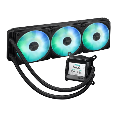 Водяное охлаждение CPU Asus PRIME LC 360 ARGB LCD 360mm Liquid CPU Cooler, 3x120mm PWM Fan, ARGB