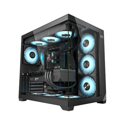 Корпус PCCooler C3T700 BK ATX/mATX/ITX USB-C USB3.0 USB2.0 Black