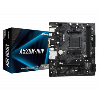 Материнская плата ASRock A520M-HDV AM4 2xDDR4 1xUM.2  4xSATA3 M.2 D-Sub DVI HDMI mATX