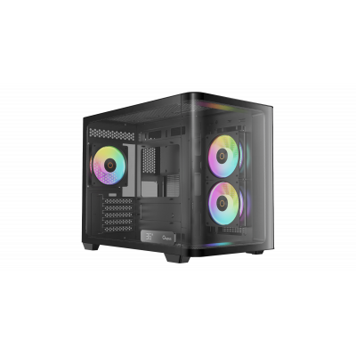 Корпус Ocypus Iota C50 BK Curve ARGB Digital mATX/ITX 2xUSB Type-C Черный Iota-C50-BKD300CD-GL