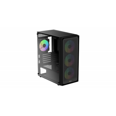 Корпус Ocypus Gamma C50 BK ARGB mATX/ITX 3xUSB Черный Gamma-C50-BKG400XX-GL