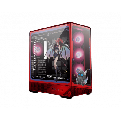 Компьютерный корпус MSI PANO 130R MLG EDITION ATX/mATX/ITX, Back-connect: ATX/mATX Type-C Red