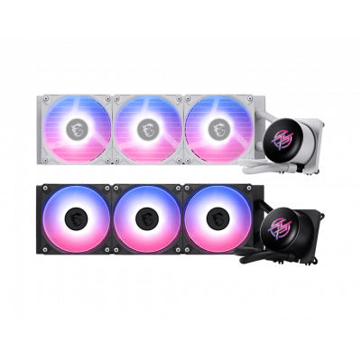 Водяное охлаждение для CPU MSI MPG CORELIQUID P13 360, 1700/1851/AM4/AM5, ARGB, Fan 3x120mm, Белый Водяное охлаждение для CPU MSI MPG CORELIQUID P13 360, 1700/1851/AM4/AM5, ARGB, Fan 3x120mm, Белый