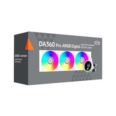Водяное охлаждение для CPU PCCooler DA360 Pro ARGB Digital WH 115X/1200/1700/1851/20XX/AM4/AM5 Белый Водяное охлаждение для CPU PCCooler DA360 Pro ARGB Digital WH 115X/1200/1700/1851/20XX/AM4/AM5 Белый