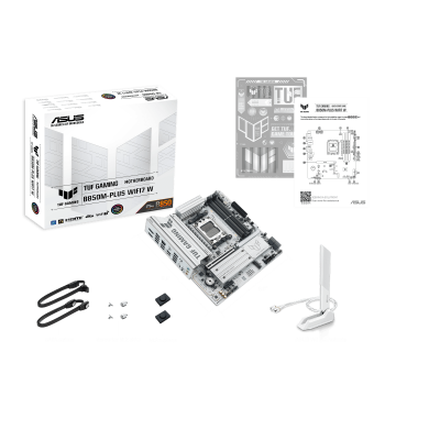 Материнская плата ASUS TUF GAMING B850M-PLUS WIFI7 W AM5 4xDDR5 4xSATA 3xM.2 HDMI DP Type-C mATX
