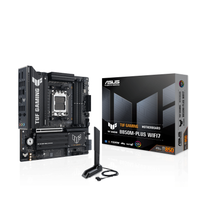 Материнская плата ASUS TUF GAMING B850M-PLUS WIFI7 AM5 4xDDR5 4xSATA 3xM.2 HDMI DP Type-C mATX