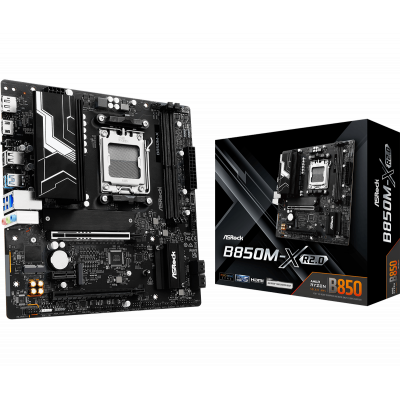 Материнская плата ASRock B850M-X R2.0 AM5 2xDDR5 4xSATA 2xM.2 Type-C HDMI DP mATX