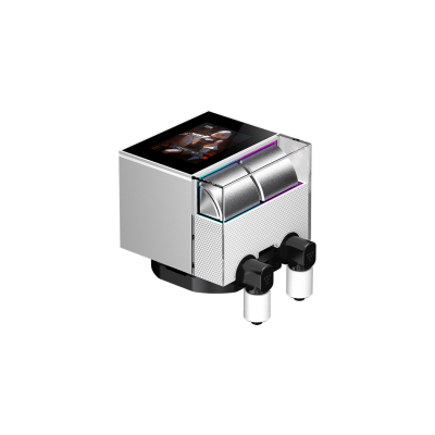 Водяное охлаждение для CPU PCCooler DS360 ARGB Display WH 115X/1200/1700/1851/AM4/AM5 Белый