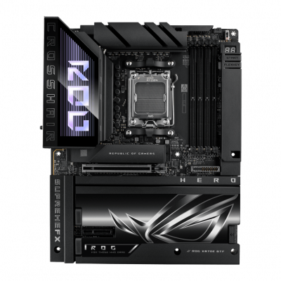 Материнская плата ASUS ROG CROSSHAIR X870E HERO BTF AM5 4xDDR5 4xSATA Raid 5xM.2 4xType-C HDMI ATX