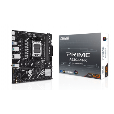 Материнская плата ASUS PRIME A620AM-K AMD A620A AM5 2xDDR5 4xSATA3 RAID M.2 HDMI DP mATX Материнская плата ASUS PRIME A620AM-K AMD A620A AM5 2xDDR5 4xSATA3 RAID M.2 HDMI DP mATX