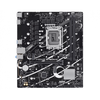 Материнская плата ASUS PRIME B760M-F, LGA1700 B760 2xDDR5 4xSATA3 2xM.2 RAID HDMI mATX