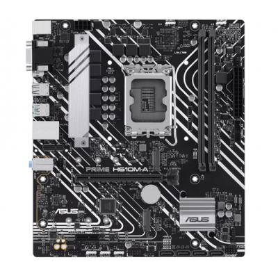 Материнская плата ASUS PRIME H610M-A R2.0, LGA1700 H610 2xDDR5 4xSATA3 2xM.2 D-Sub HDMI DP mATX