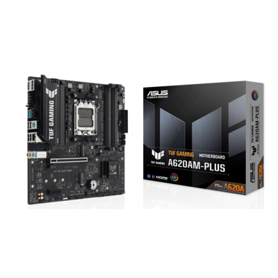 Материнская плата ASUS TUF GAMING A620AM-PLUS AM5 A620A 4xDDR5 4xSATA3 RAID 2xM.2 1xHDMI 2xDP mATX