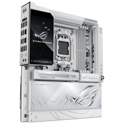 Материнская плата ASUS ROG CROSSHAIR X870E GLACIAL AM5 4xDDR5 4xSATA RAID 7xM.2 2xType-C ATX