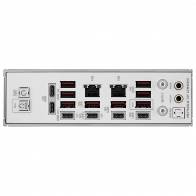 Материнская плата ASUS ROG CROSSHAIR X870E GLACIAL AM5 4xDDR5 4xSATA RAID 7xM.2 2xType-C ATX